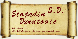Stojadin Durutović vizit kartica